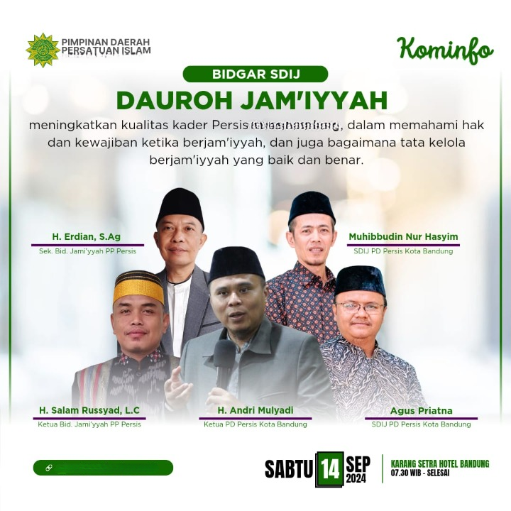 Dauroh Jamiyyah SDIJ PD PERSIS Kabupaten Pacitan